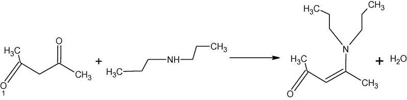 Synthesis of 4-N,N-diethylamine-pent-3-ene-2-one (HL2).
