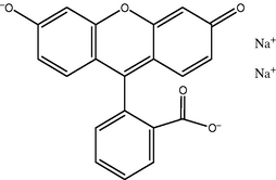 Structure of acid yellow 73 (fluorescein sodium).