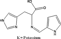 Proposed structure of the Schiff base ligand.