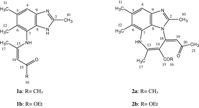 The numbering of the compounds for the 13CNMR assignments.