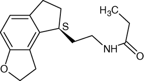 Molecular structure of (S)-Ramelteon.
