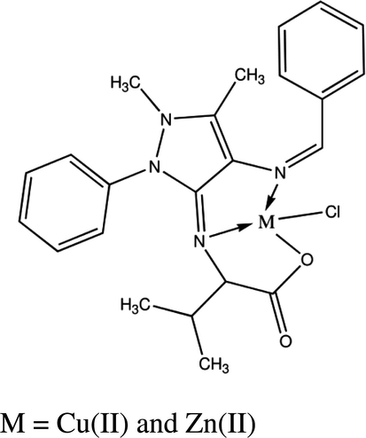 Structure of complexes (4 and 5).