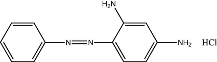 Chemical structure of Chrysoidine G.
