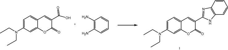 Structures of synthesized dye 1.