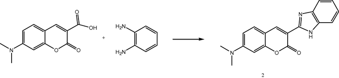 Structures of synthesized dye 2.