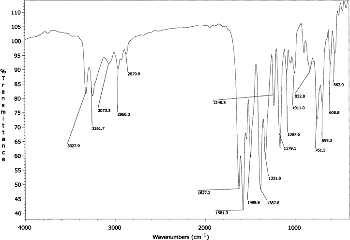 IR spectrum of bumphp-snmH (III).