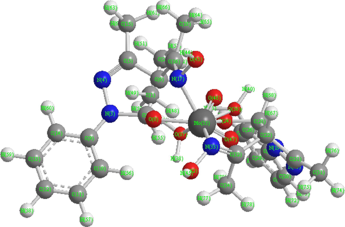 3D structure of compound (1).