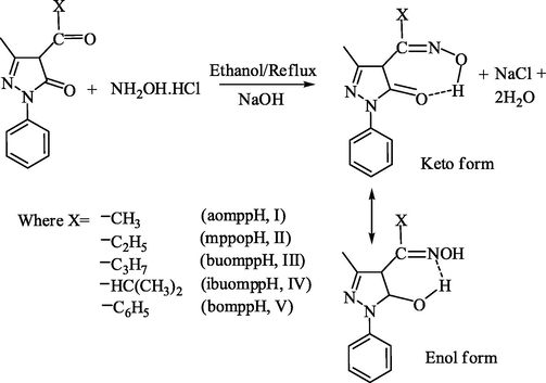 Synthesis of oxime derivatives.