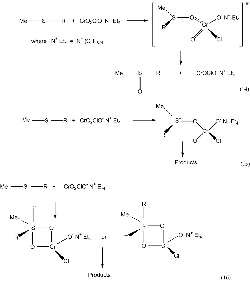 Mechanism for the oxidation of methionine by TEACC.
