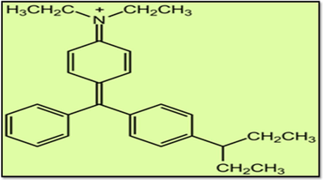 Structure of Brilliant Green Dye.