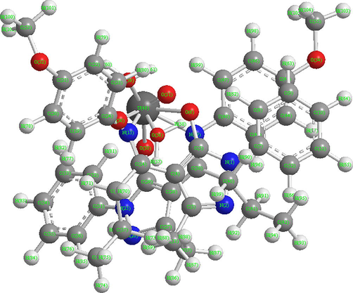 3D structure of compound (1).