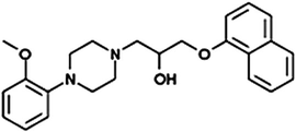 Structure of Naftopidil.