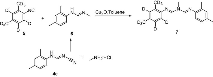 Synthetic route to d9-Amitraz 7.