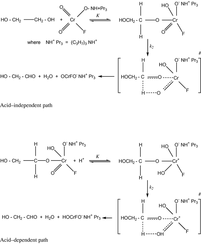 Mechanism of oxidation of diols by TriPAFC.