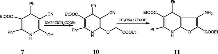 Synthetic pathway for the preparation of compounds 10 and 11.