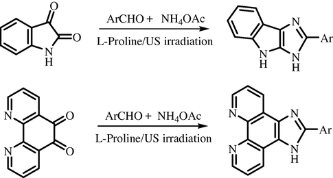Synthetic route to substituted imidazoles.