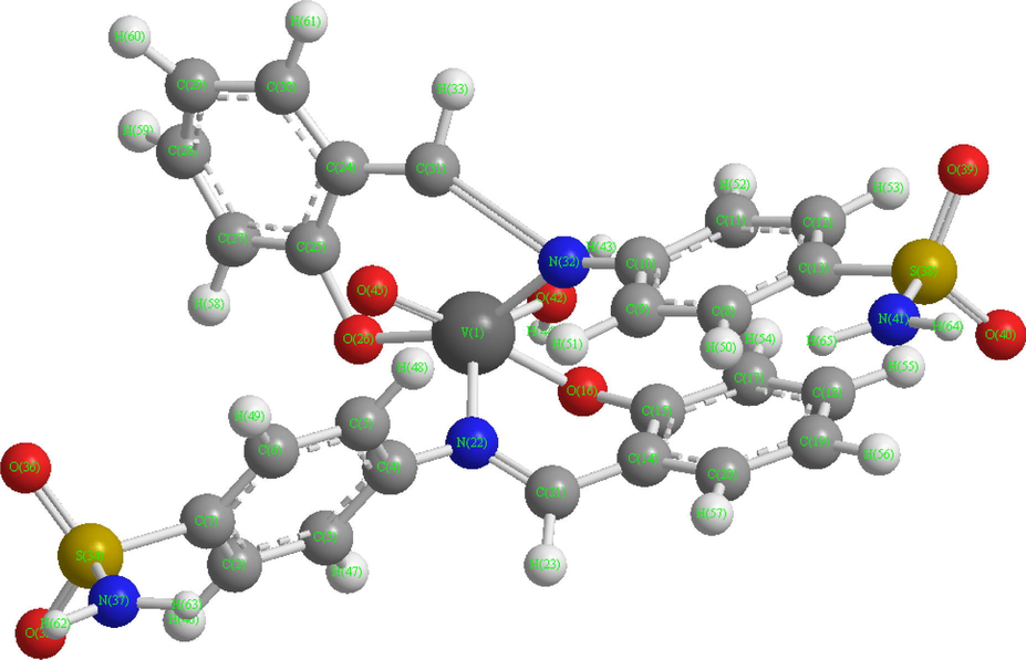 3D-Structure of compound (3).