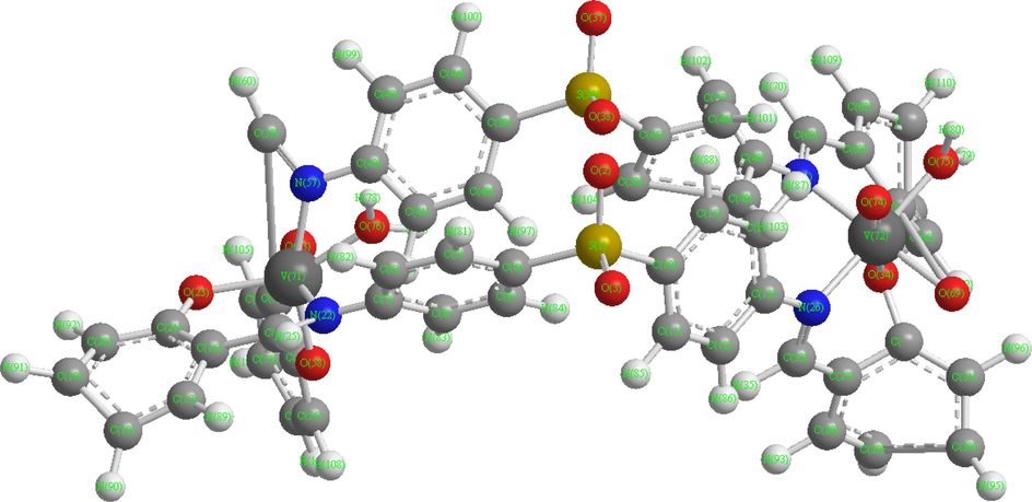 3D-Structure of compound (5).