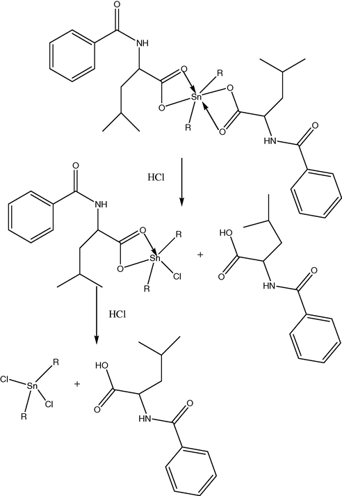 Suggested mechanism of photostabilization of complexes as HCl scavengers.