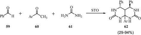 STO catalyzed synthesis of pyrimidoprimidines.