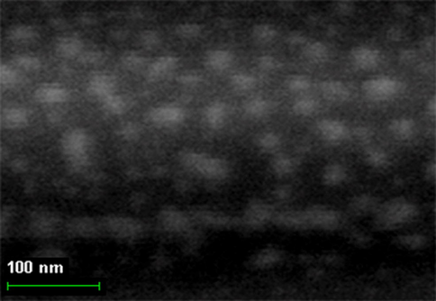 The SEM photographs of nanoparticles of Cu(II) macrotricyclic metal chelate formed in a template synthesis in the MHF-GIM in the Cu(II)– ethanedithioamide– ethanedial triple system.