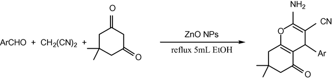 Synthesis of 2-amino-4H-chromenes derivatives.