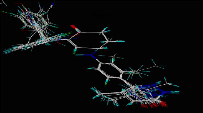 Field fit alignment of benzyl vinylogous derivatives.