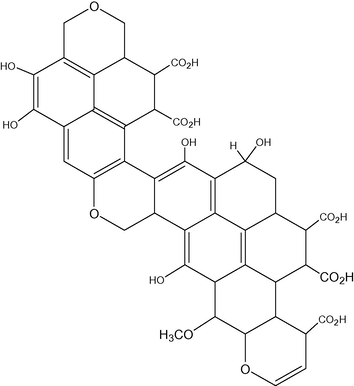 Fuchs structure of humic acid.