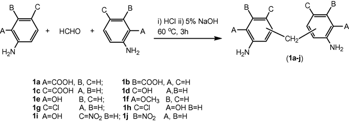 Synthesis of 5,5′-methylenebis(3-nitroanilines).