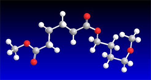 The chemical structure of the PBS model.