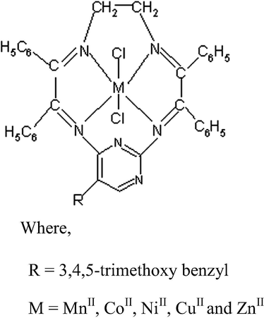 Suggested structure of the complex.