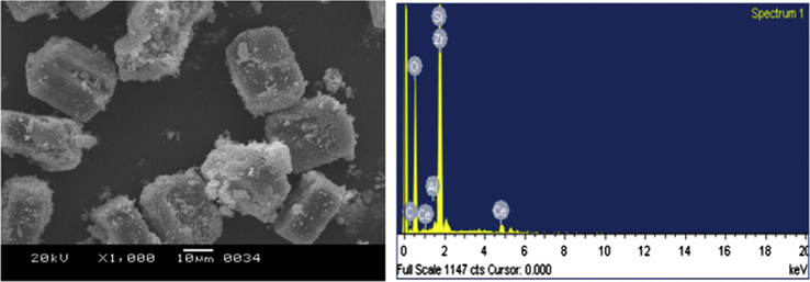 SEM and EDX analysis of CZD650.