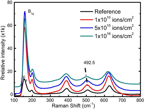 Raman Spectra of TiO2.