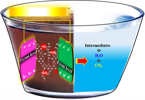 Schematic of pollutants degradation in PFC.