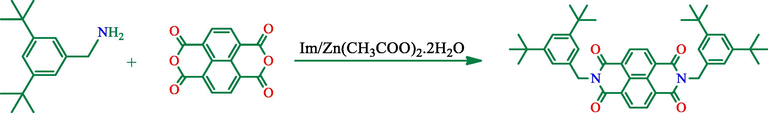 Synthesis of N,N'-bis[-di(tert-butyl)benzyl]-1,4:5,8-naphthalenetetracarboxdiimide.