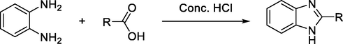 General synthesis of benzimidazoles from carboxylic acids.