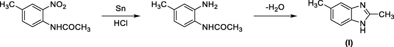 First preparation of a benzimidazole derivative.