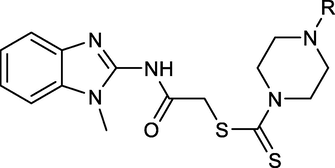 1,2-disubstituted benzimidazole derivatives as antimicrobial compounds.