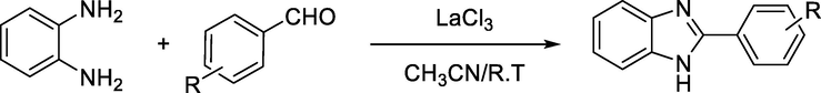 One-pot synthesis of benzimidazole derivatives by lanthanum chloride catalysis.