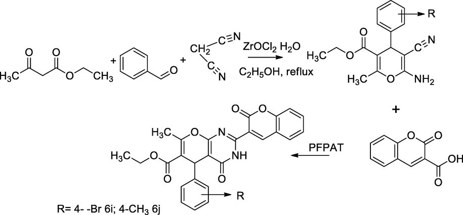 Thiazolyl- pyrazoline coumarin derivatives.