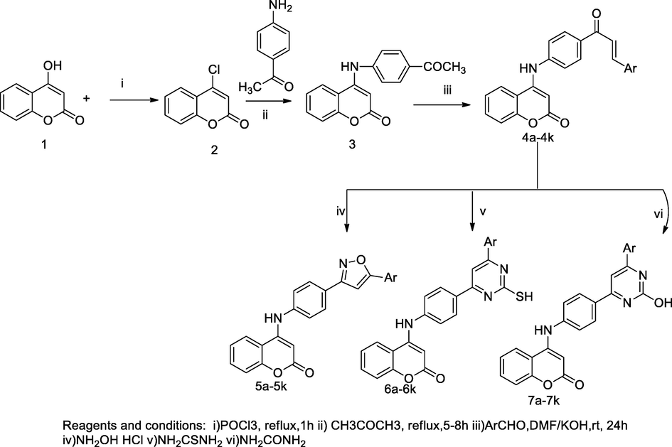 4-Amino coumarin derivatives.