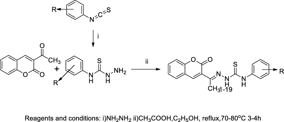 Coumarinyl- 3-semithiocarbazone congeners.