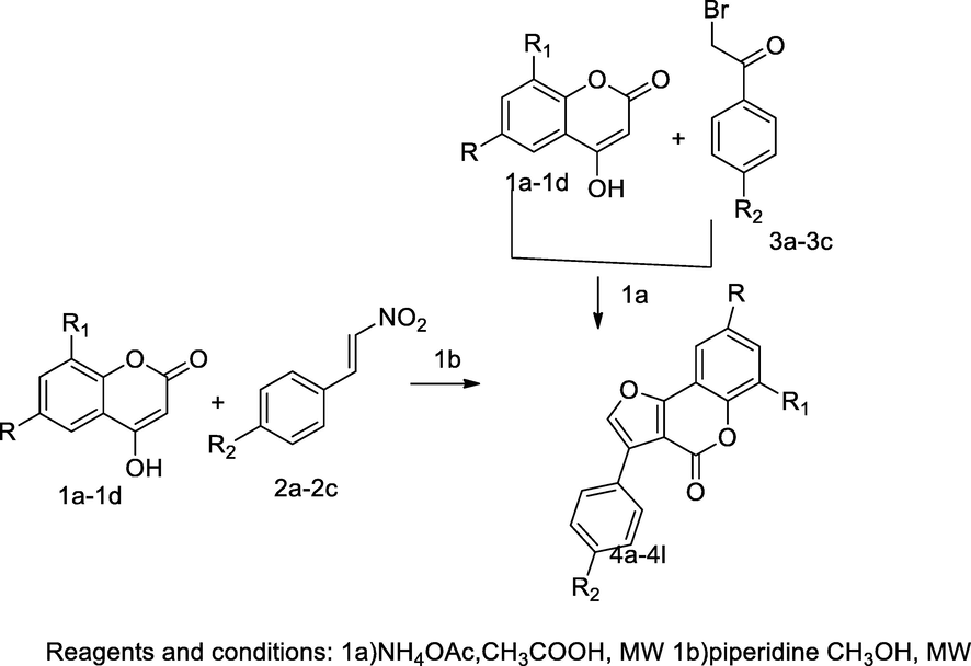 Coumarin fused furan derivatives.