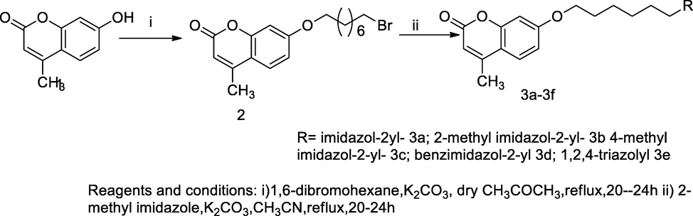 1-Alkyloxy imidazolyl coumarin derivatives.