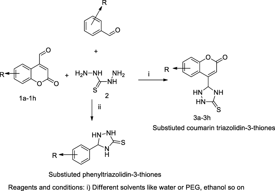 4-Triazolidin-thione coumarin derivatives.