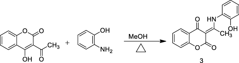 4-Hydroxyl- 3-acetyl coumarin derivatives.