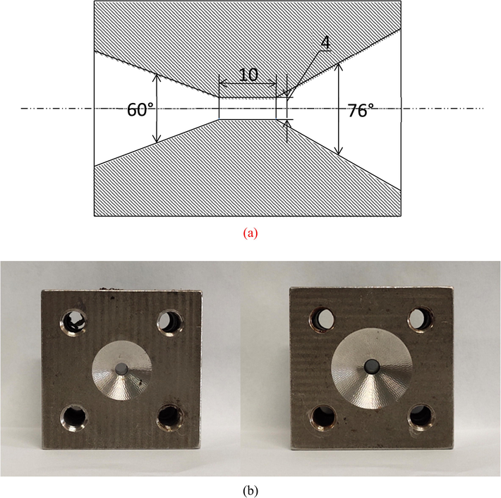 Structure of Venturi tube (a) Photograph of Venturi setup (b).