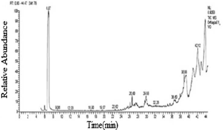 Aromatic compound in licorice root detected by GC–MS analysis.