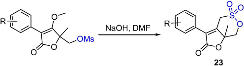 The synthesis of δ-sultones by base-catalyzed cyclization.