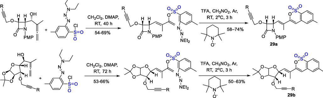 The synthesis of enantiopure polycyclic-fused sultones.